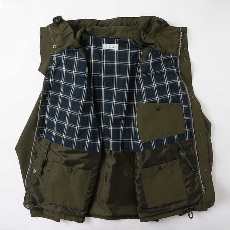 BARNEYS NEW YORK ウォッシャブル 64クロス マウンテンパーカー KHAKI