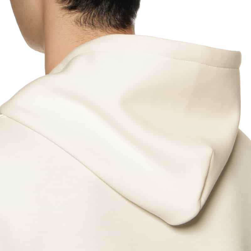 BARNEYS NEW YORK ダンボールニット素材ジップアップパーカ WHITE