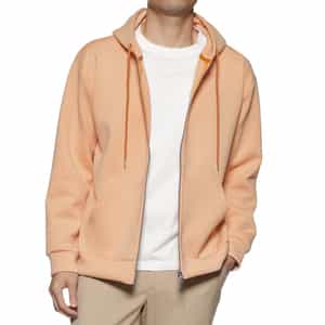 ダンボールニット素材ジップアップパーカ