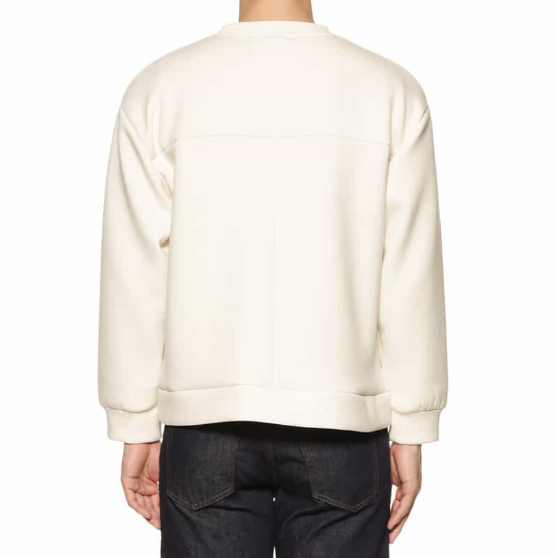 BARNEYS NEW YORK ダンボールニット素材プルオーバー WHITE