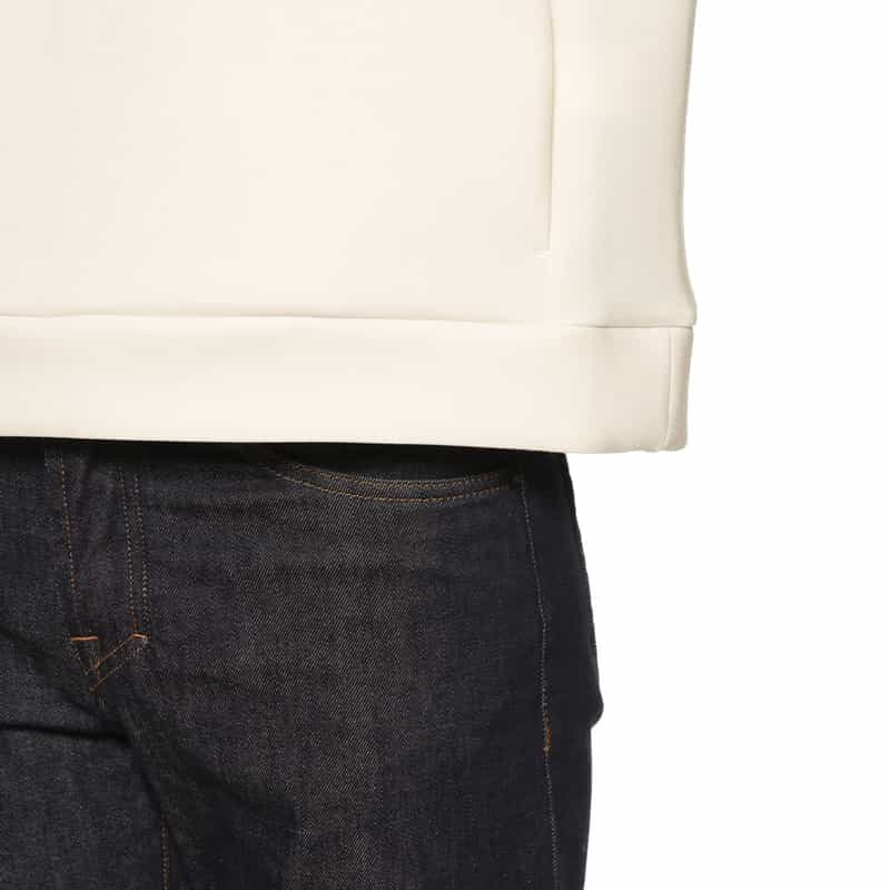 BARNEYS NEW YORK ダンボールニット素材プルオーバー WHITE