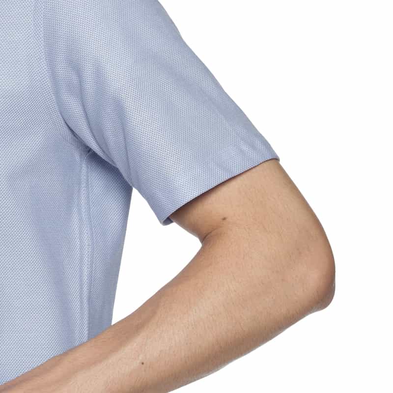 BARNEYS NEW YORK ストレッチ素材 カッタウェイカラーシャツ LIGHT BLUE