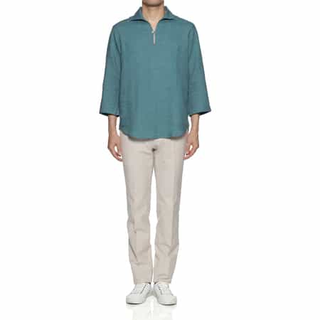 リネン素材カプリシャツ（2236629）｜BARNEYS NEW YORK