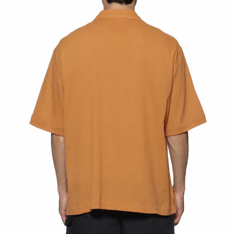 BARNEYS NEW YORK オープンカラーシャツ ORANGE