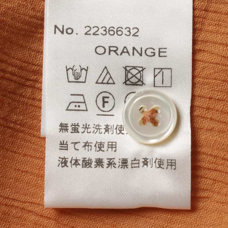 BARNEYS NEW YORK オープンカラーシャツ ORANGE