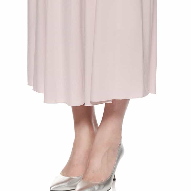 CORCOVADO フリルスタンドカラードレス LIGHT PINK