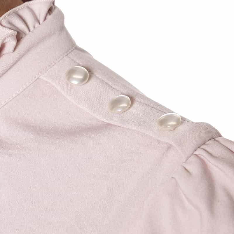 CORCOVADO フリルスタンドカラードレス LIGHT PINK