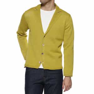 襟付きニットカーディガン