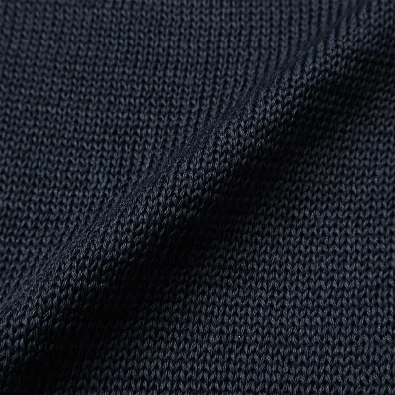 BARNEYS NEW YORK 襟付きニットカーディガン NAVY