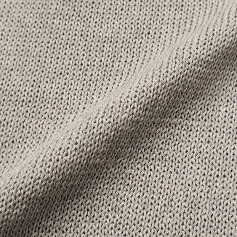 BARNEYS NEW YORK 襟付きニットカーディガン LT GRAY