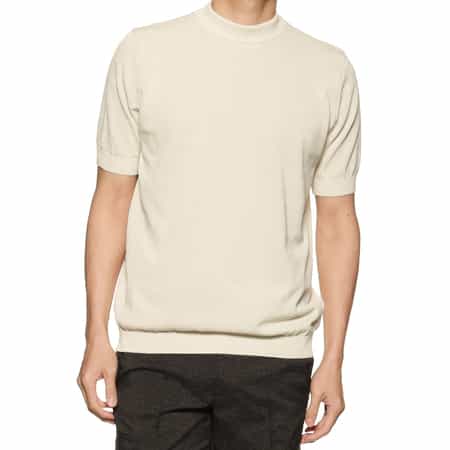 モックネックTシャツ