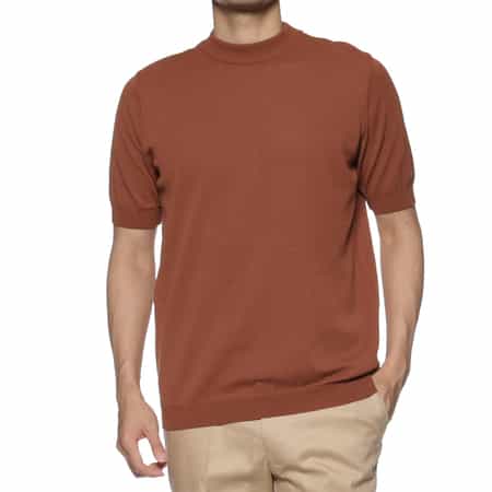モックネックTシャツ
