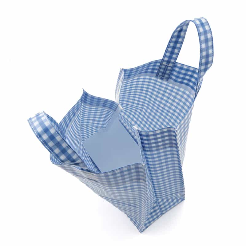 BARNEYS NEW YORK "BARNEYS" ロゴ入りPVCトートバッグ BLUE