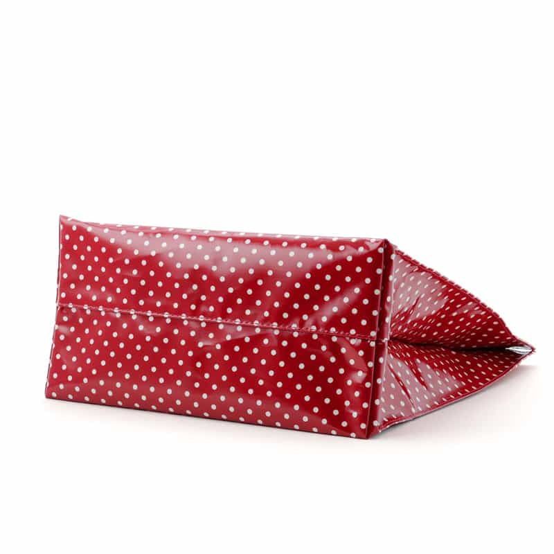 BARNEYS NEW YORK "BARNEYS" ロゴ入りPVCトートバッグ RED