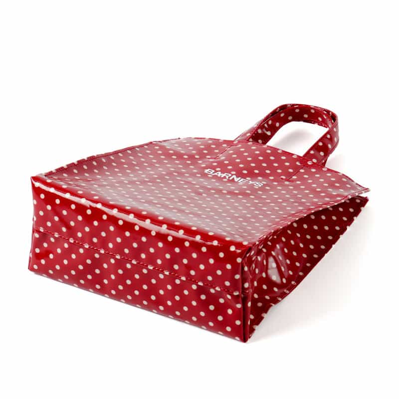 BARNEYS NEW YORK "BARNEYS" ロゴ入りPVCミニトートバッグ RED