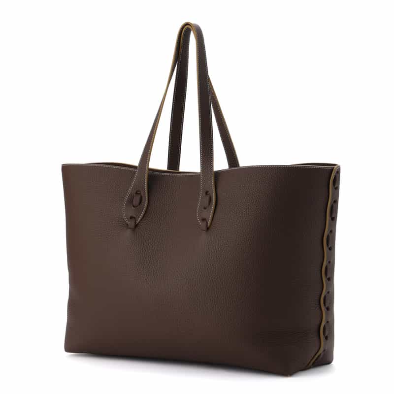 IL MICIO レザートートバッグ DARK BROWN