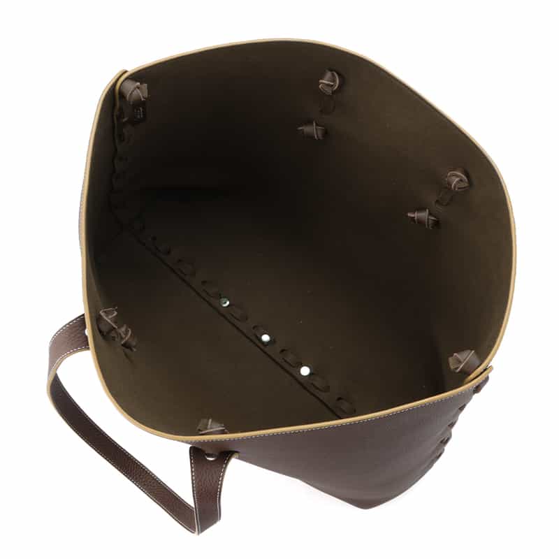 IL MICIO レザートートバッグ DARK BROWN