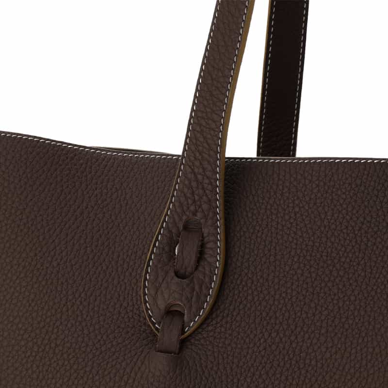 IL MICIO レザートートバッグ DARK BROWN