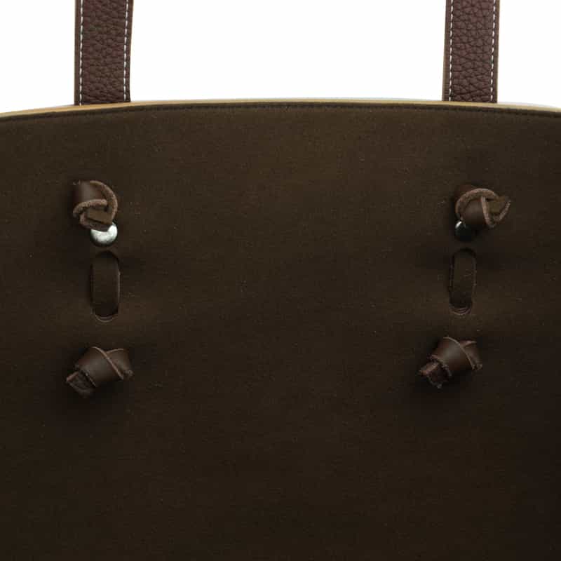 IL MICIO レザートートバッグ DARK BROWN