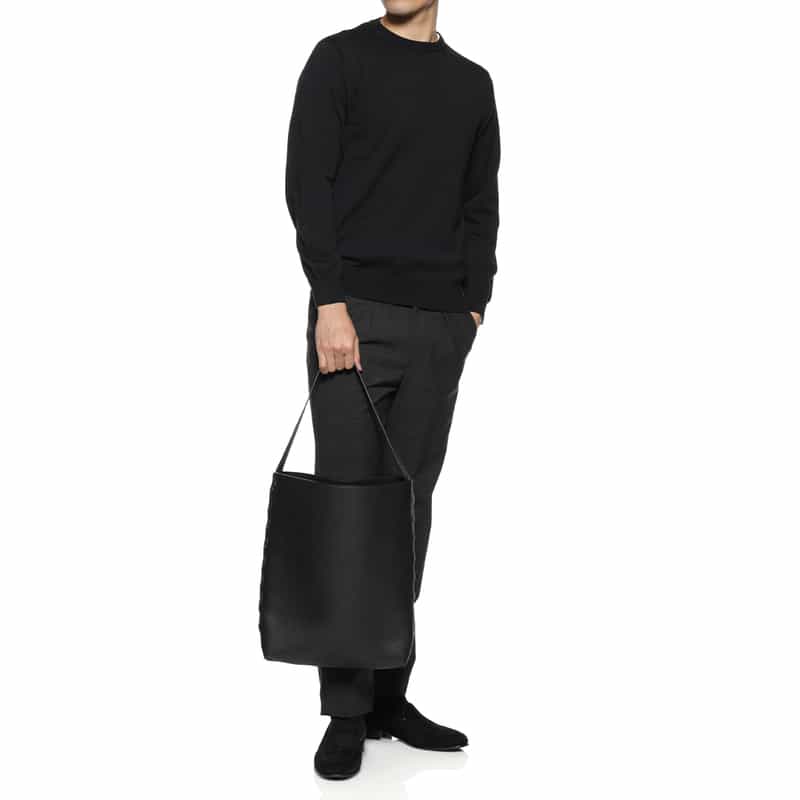 IL MICIO バーニーズ　ニューヨーク限定レザー バケットバッグ BLACK