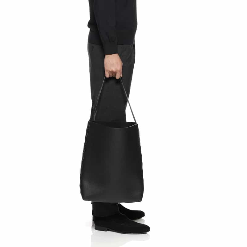 IL MICIO バーニーズ　ニューヨーク限定レザー バケットバッグ BLACK