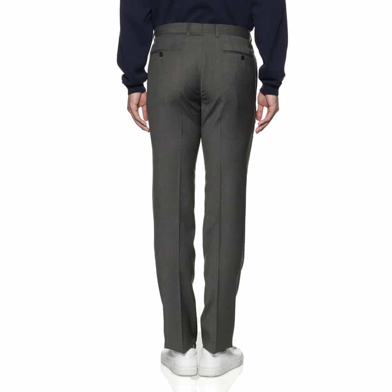 BARNEYS NEW YORK スリムテーパードスラックスパンツ DARK GRAY