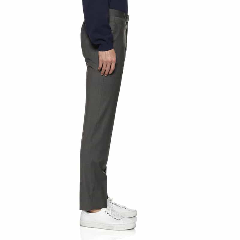 BARNEYS NEW YORK スリムテーパードスラックスパンツ DARK GRAY