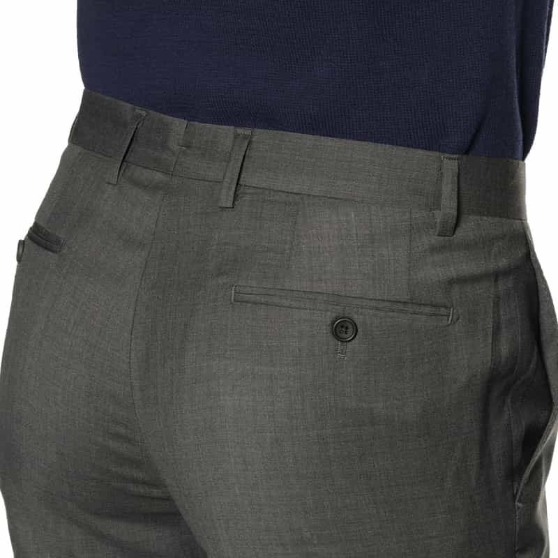 BARNEYS NEW YORK スリムテーパードスラックスパンツ DARK GRAY