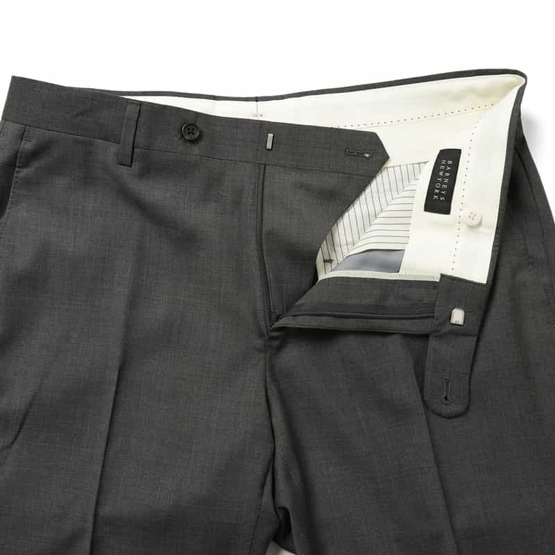 BARNEYS NEW YORK スリムテーパードスラックスパンツ DARK GRAY