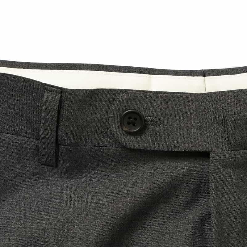 BARNEYS NEW YORK スリムテーパードスラックスパンツ DARK GRAY