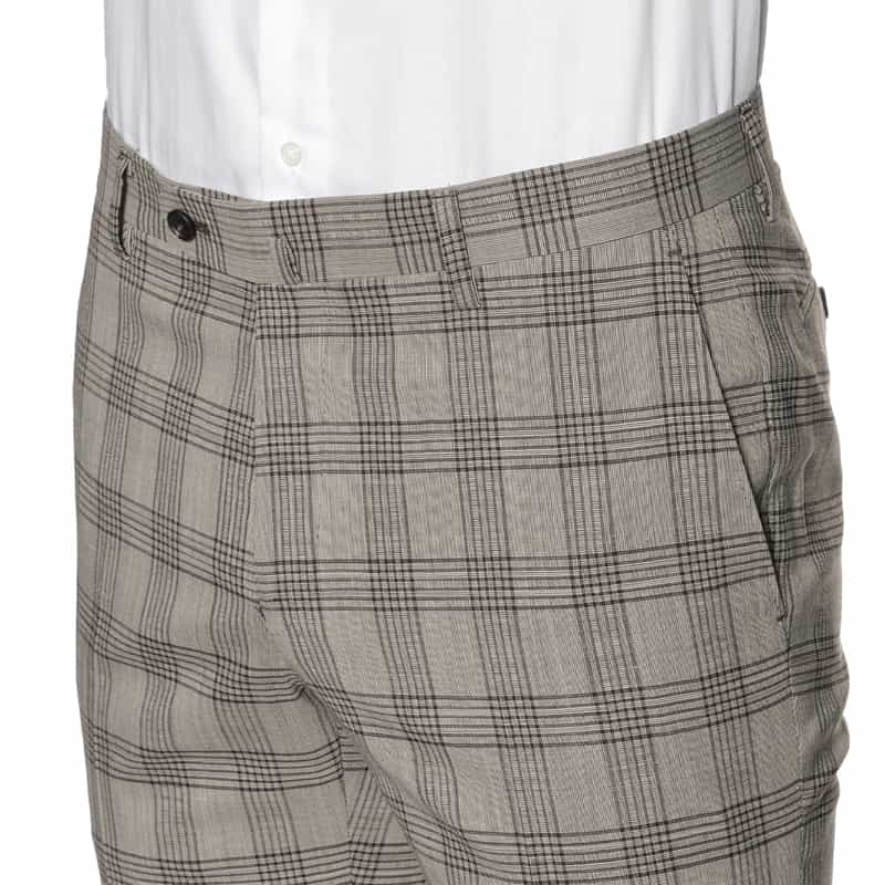 BARNEYS NEW YORK スリムテーパードスラックスパンツ GRAY