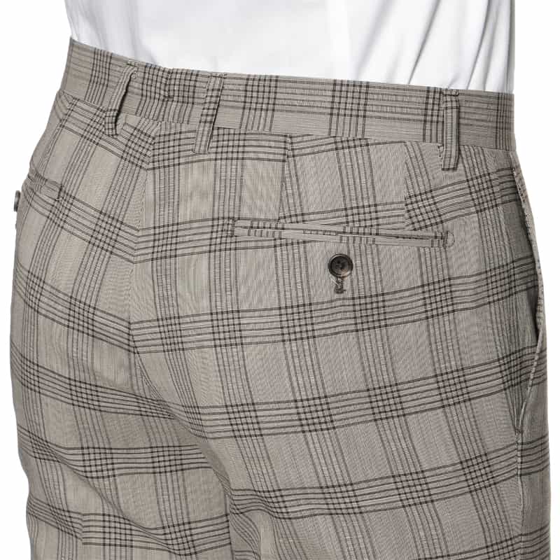 BARNEYS NEW YORK スリムテーパードスラックスパンツ GRAY