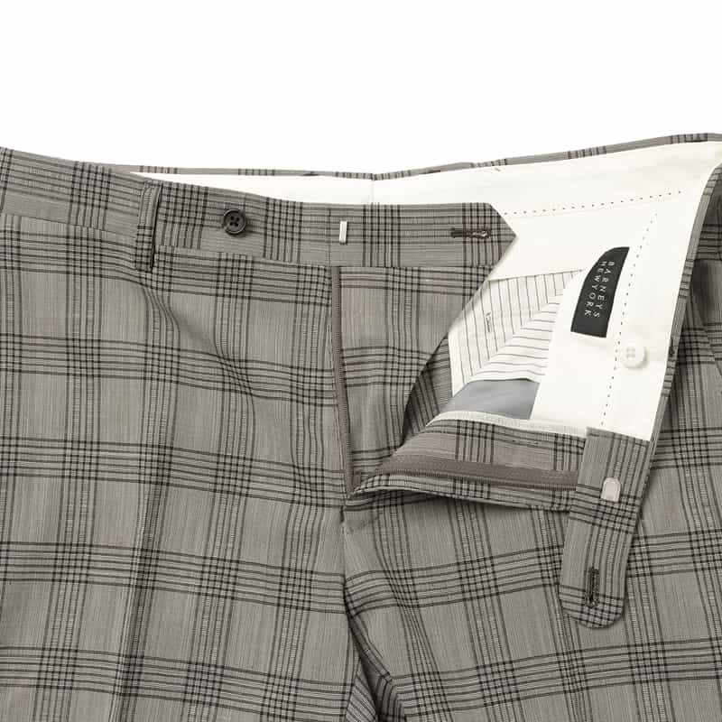 BARNEYS NEW YORK スリムテーパードスラックスパンツ GRAY