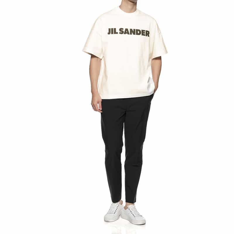 JIL SANDER JIL SANDER＜ジル サンダー＞ロゴ入りTシャツ WHITE