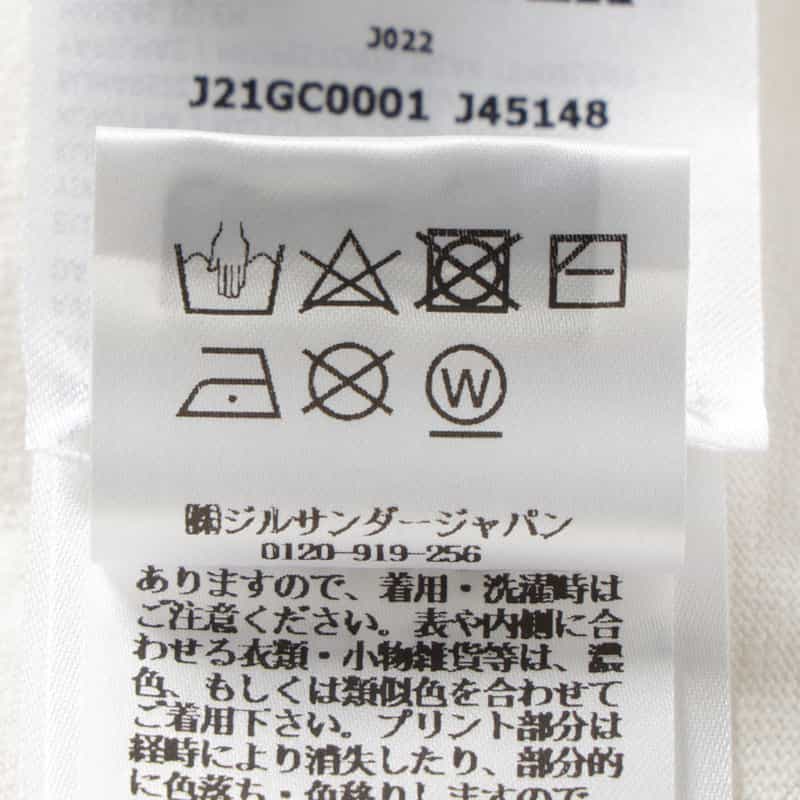 JIL SANDER JIL SANDER＜ジル サンダー＞ロゴ入りTシャツ WHITE