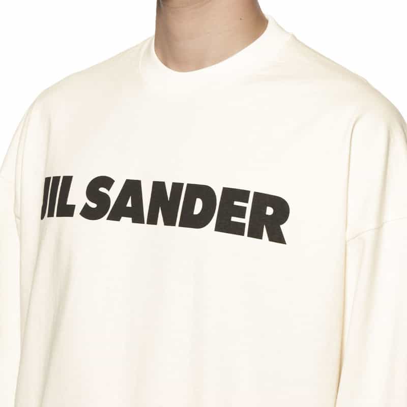 JIL SANDER JIL SANDER＜ジル サンダー＞ロゴ入りロングスリーブTシャツ WHITE
