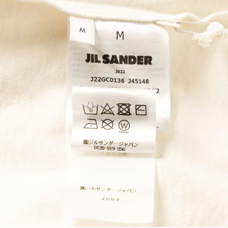 JIL SANDER JIL SANDER＜ジル サンダー＞ロゴ入りロングスリーブTシャツ WHITE