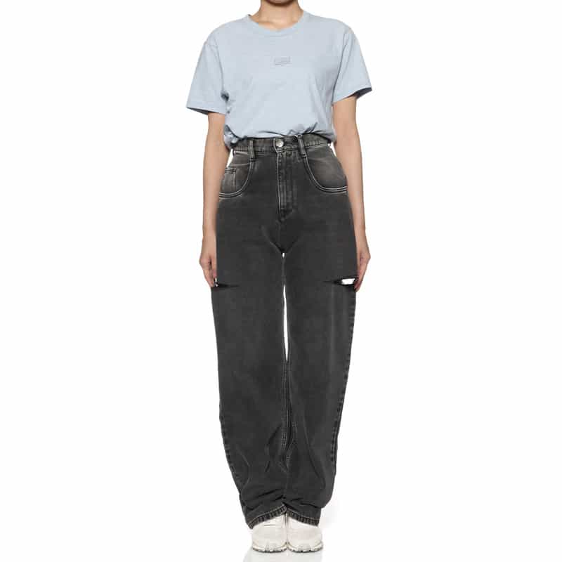 MAISON MARGIELA MAISON MARGLELA＜メゾン マルジェラ＞サイドカット デニムパンツ BLACK