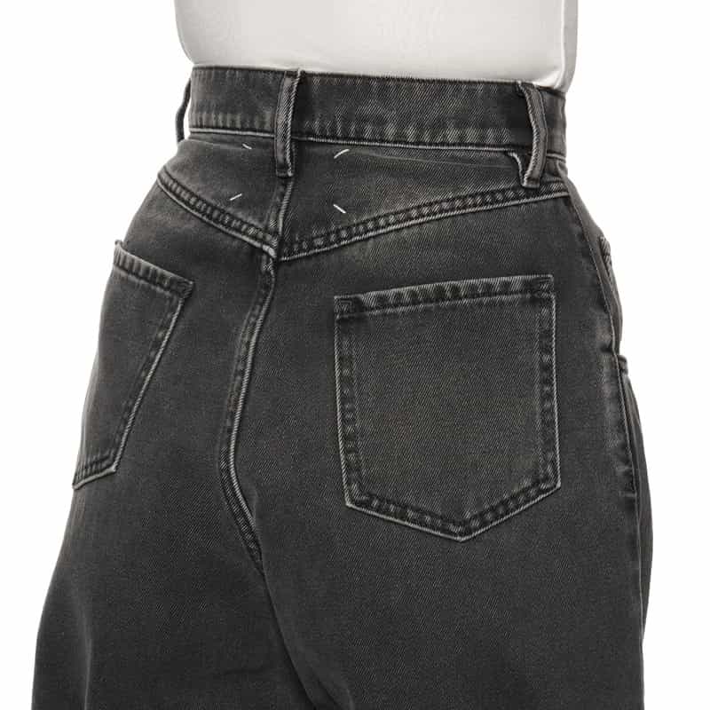 MAISON MARGIELA MAISON MARGLELA＜メゾン マルジェラ＞サイドカット デニムパンツ BLACK