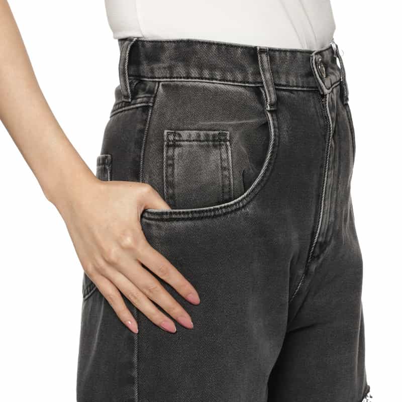 MAISON MARGIELA MAISON MARGLELA＜メゾン マルジェラ＞サイドカット デニムパンツ BLACK