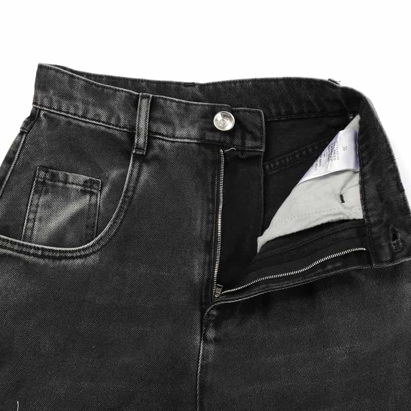 MAISON MARGIELA MAISON MARGLELA＜メゾン マルジェラ＞サイドカット デニムパンツ BLACK