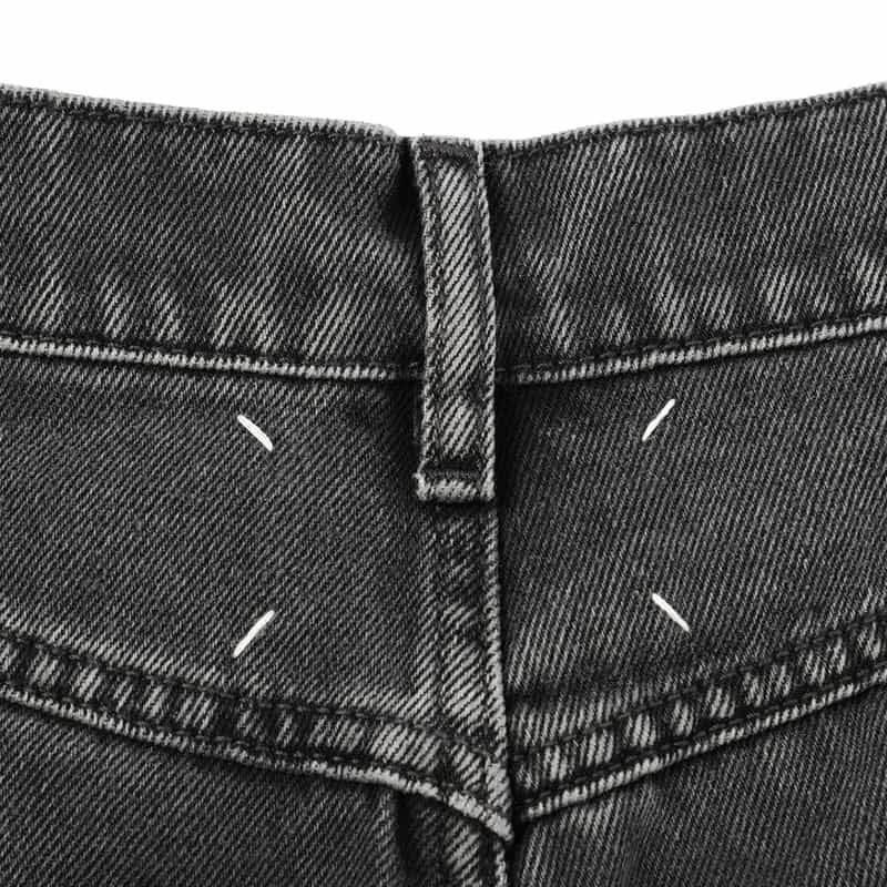 MAISON MARGIELA MAISON MARGLELA＜メゾン マルジェラ＞サイドカット デニムパンツ BLACK