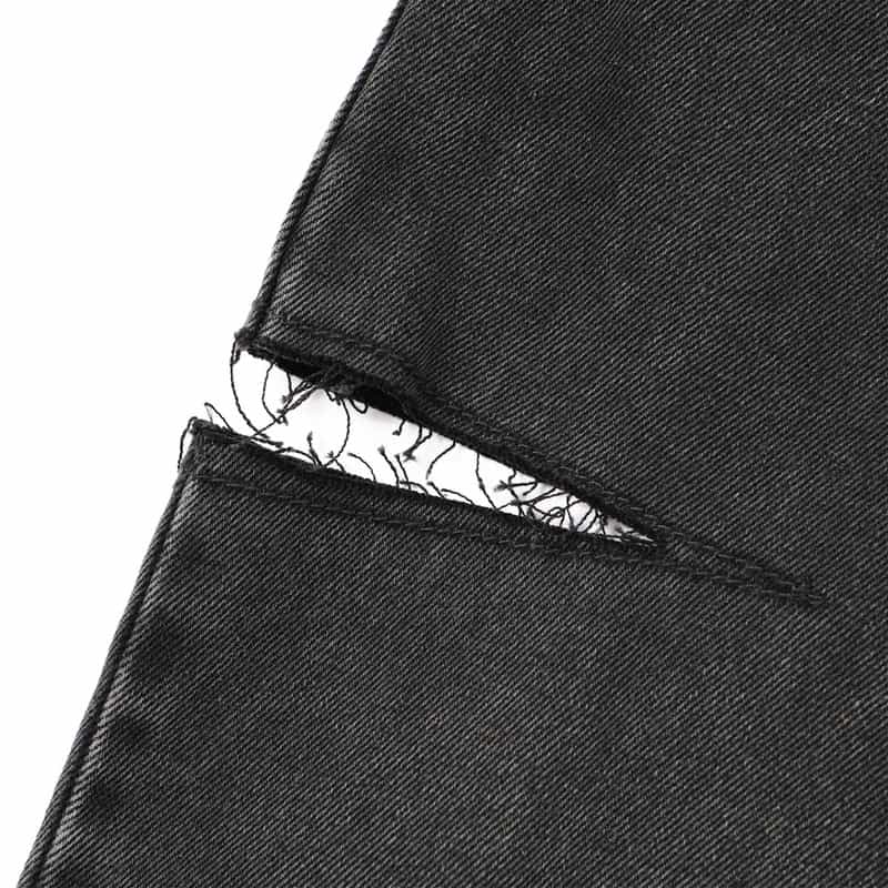 MAISON MARGIELA MAISON MARGLELA＜メゾン マルジェラ＞サイドカット デニムパンツ BLACK