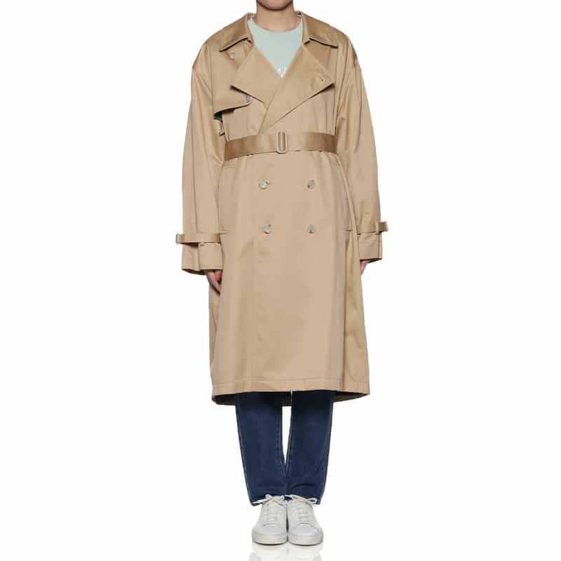 MM6 MAISON MARGIELA コットンツイル トレンチコート BEIGE