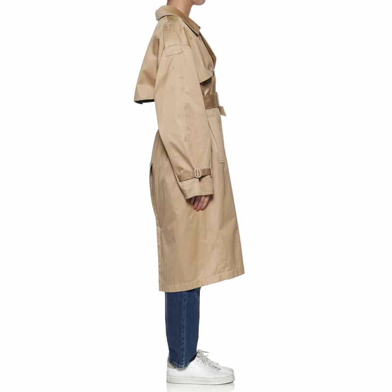 MM6 MAISON MARGIELA コットンツイル トレンチコート BEIGE