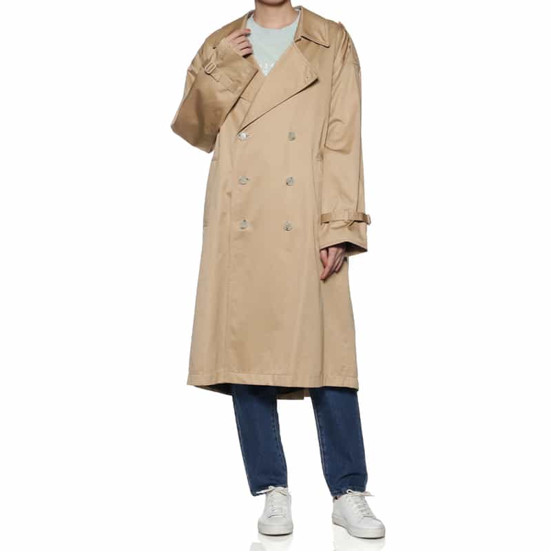 MM6 MAISON MARGIELA コットンツイル トレンチコート BEIGE