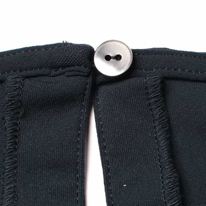 BARNEYS NEW YORK ウォッシャブル バックティアドロップ  ボートネックブラウス NAVY