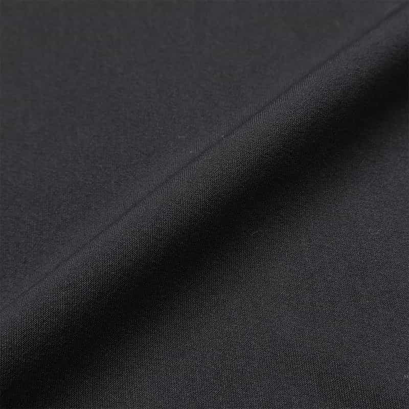 BARNEYS NEW YORK ウォッシャブル バックティアドロップ  ボートネックブラウス BLACK