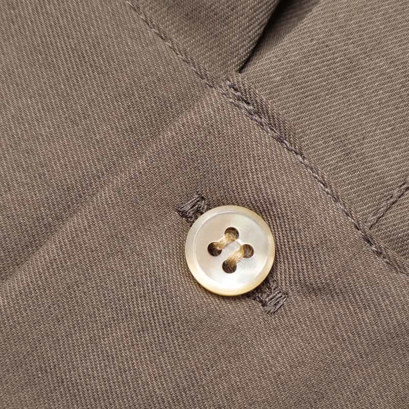 BARNEYS NEW YORK ウォッシャブル ベルテッド オープンカラーシャツドレス BEIGE