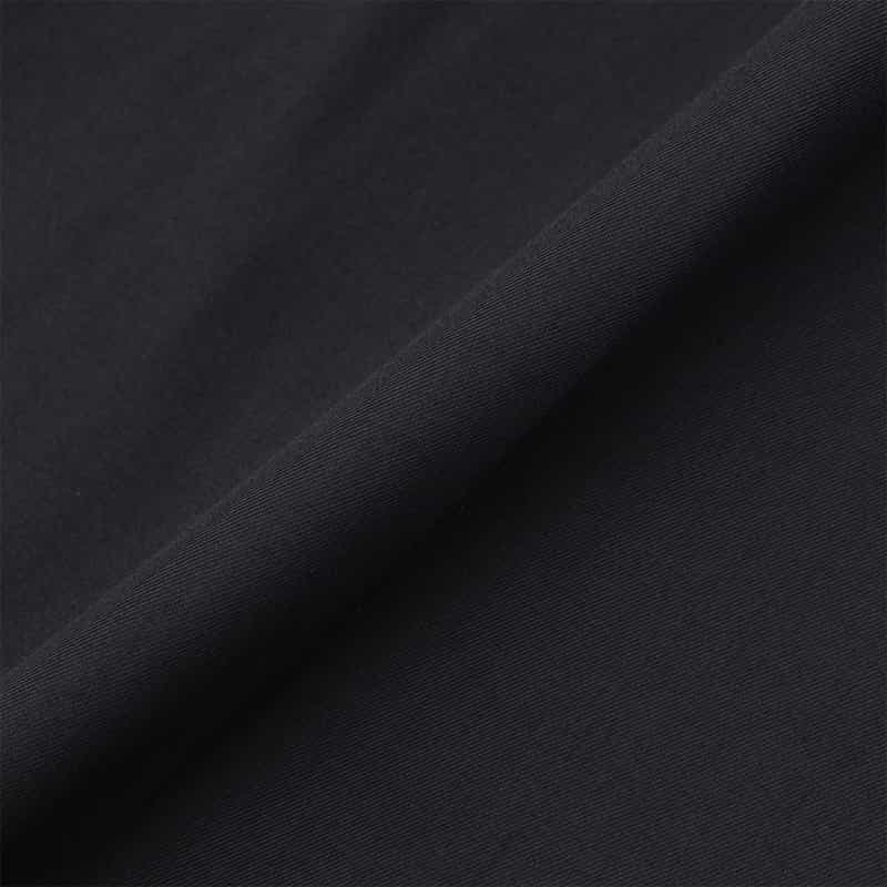 BARNEYS NEW YORK ウォッシャブル ベルテッド オープンカラーシャツドレス BLACK